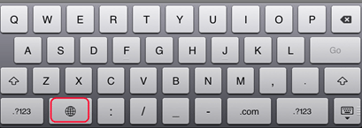 iOS English Keyboard